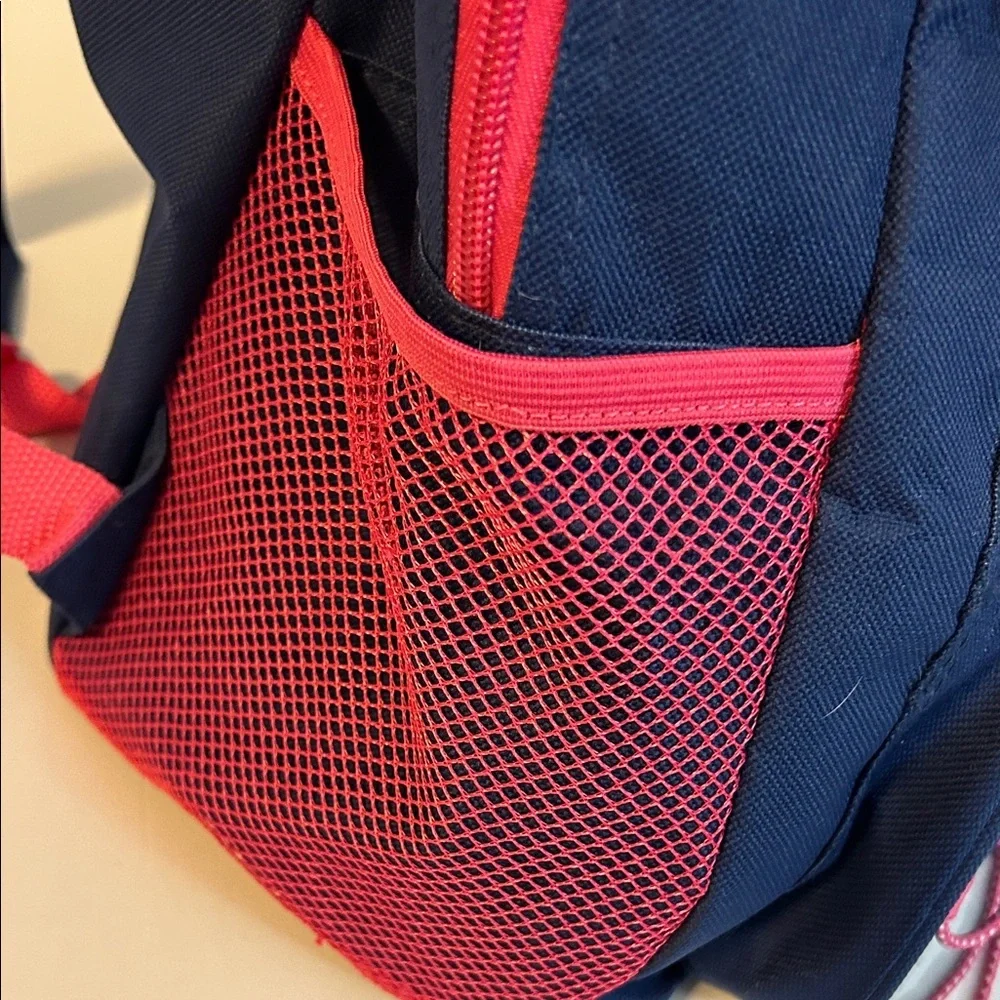 Navy and Pink Women's Backpack